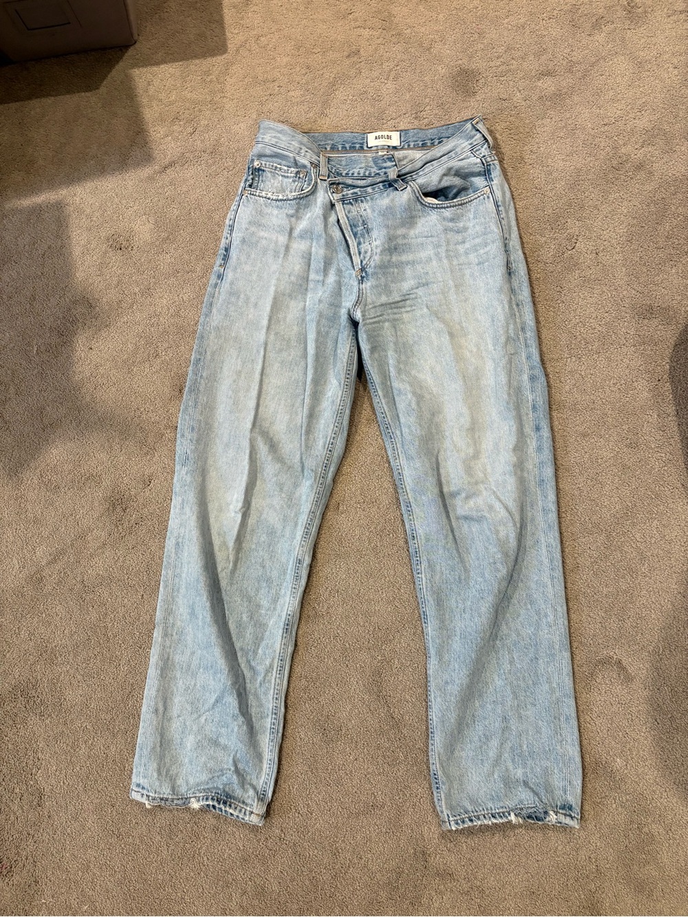 Light Blue Women’s Relaxed Straight Jeans